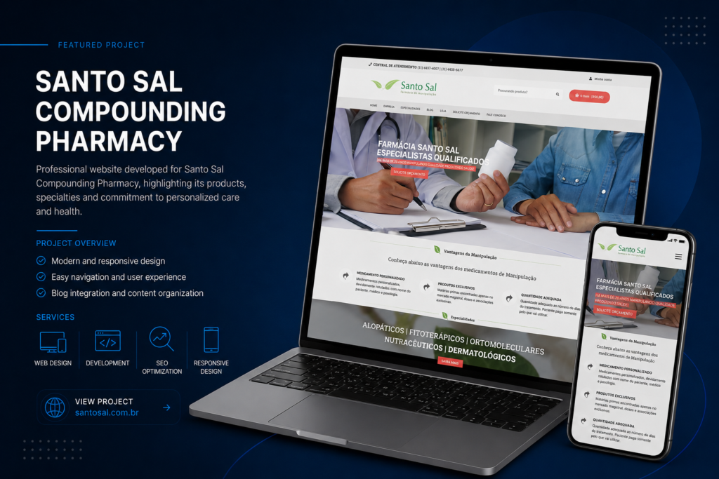 Santo Sal Compounding Pharmacy Website Project | OrlanzaWeb